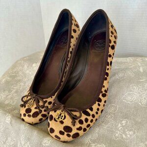 Tory Burch Ponyhair Wedge Pumps  - Women, Size 6 1/2